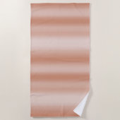 Creamy Peach Roos Blush Ombre Strandlaken (Voorkant)