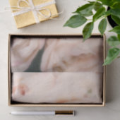 Creamy Soft Blush Roses Elegant Wedding Tissuepapier (Geschenk)