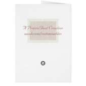 Creamy Tan Wedding Card (Achterkant)