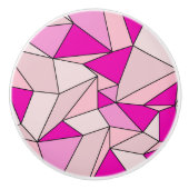 "Creases" Pink Keramische Knop (Voorkant)