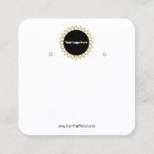Creat Your Custom Logo Earring Display Card  Vierkante Visitekaartje (Voorkant)