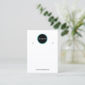 Creat Your Custom Logo Earring Display Card  Visitekaartje (Staand voorkant)