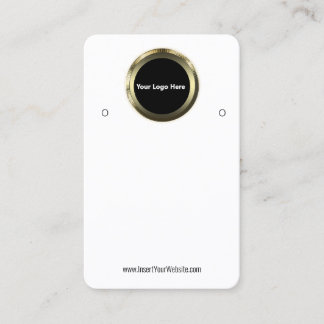 Creat Your Custom Logo Earring Display Card  Visitekaartje