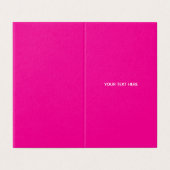 Creat Your Own Megenta Invitation Postcard (Extérieur déplié)