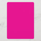 Creat Your Own Megenta Invitation Postcard Programma (Achterkant)