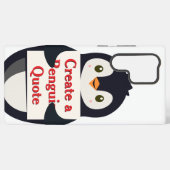 Create a Penguin Quote Samsung Galaxy Hoesje (Achterkant horizontaal)