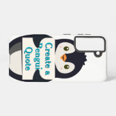 Create a Penguin Quote Samsung Galaxy Hoesje (Achterkant horizontaal)