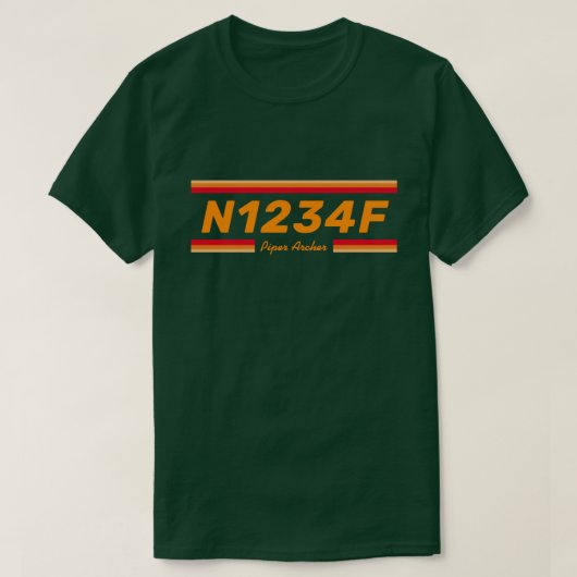 Create a Special Aircraft Number T-Shirt (Design devant)