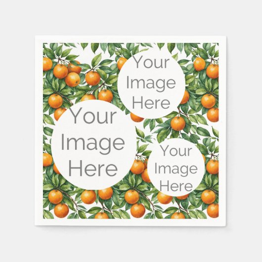 create own paper photo text template oranges servet (Voorkant)