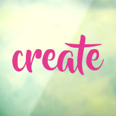 "Create" Raamsticker (Vel 3)