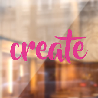 "Create" Raamsticker