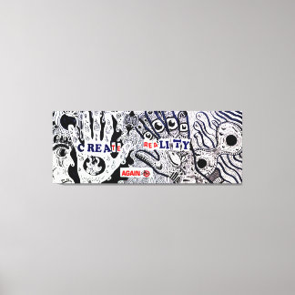 Create reality again canvas afdruk