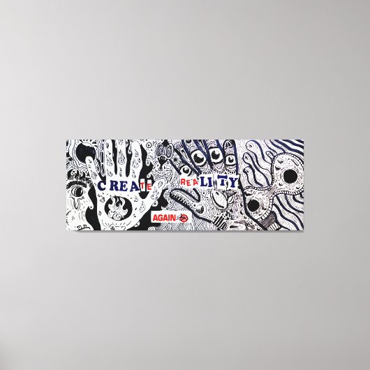 Create reality again canvas afdruk (Voorkant)