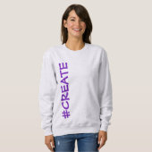 #CREATE (Rotated) Sweatshirt féminine (Devant entier)