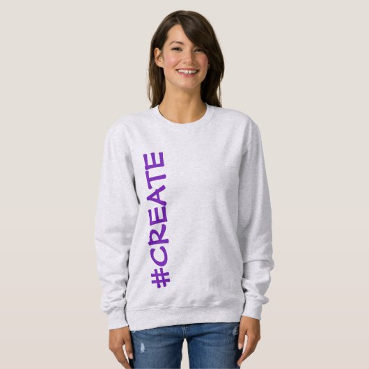 #CREATE (Rotated) Sweatshirt féminine (Devant entier)