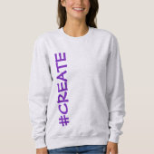 #CREATE (Rotated) Sweatshirt féminine (Devant)