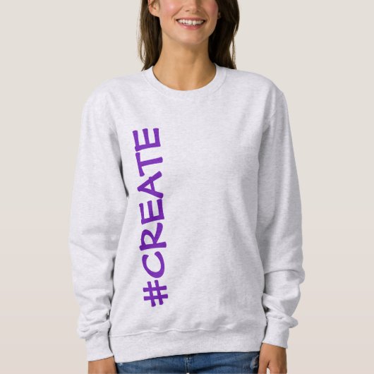 #CREATE (Rotated) Sweatshirt féminine (Devant)