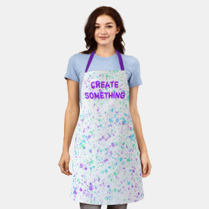 Create Something Colorful Paint Splatter Apron Schort