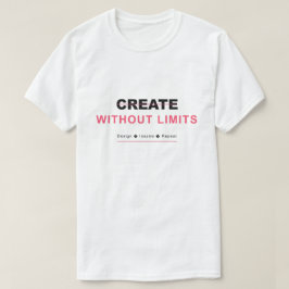 Create without limits design inspire repeat t-shirt