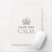 Create Your Calm Minimal Motivational Mouse Pad Muismat (Met muis)