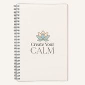 Create Your Calm Minimal Motivational Notebook Notitieboek (Voorkant)