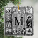 Create Your Custom Photo Collage Rustic Farmhouse<br><div class="desc">Créez votre propre ornement en céramique de collage photo 12 Instagram avec vos images personnalisées sur un arrière - plan en planche de style rustique de ferme. Ajoutez vos photos, designs ou oeuvres d'art préférés pour créer quelque chose de vraiment unique. Pour modifier ce modèle de conception, il vous suffit...</div>