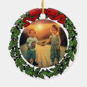 Create your Merry and Bright family christmas Keramisch Ornament (Achterkant)