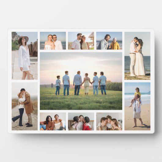 Create Your Own 11 Photo Collage  Fotoplaat (voorkant)