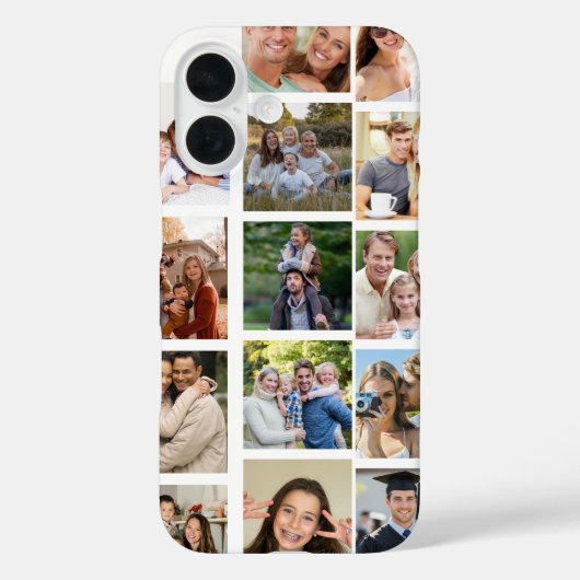 Create your Own 14 Photo Collage  Case-Mate iPhone Case (Achterkant)