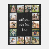 Create Your Own 14 Photo Collage Fleece Deken (Voorkant)