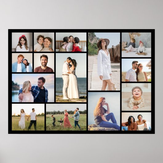 Create Your Own 15 Photo Collage Poster (Devant)