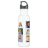 Create Your Own 15 Photo Collage Waterfles (Achterkant)