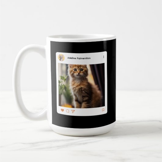 Create Your Own 15oz Two Tone Coffee Mug (Gauche)