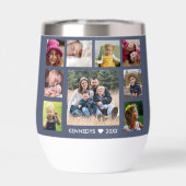 Create Your Own 18 Photo Collage Family Name Quote (Arrière)