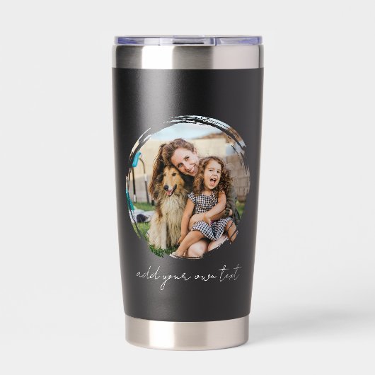 Create Your Own 2 Photo Geïsoleerde Drinkbeker (Voorkant)