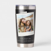 Create Your Own 2 Photo Geïsoleerde Drinkbeker (Achterkant)