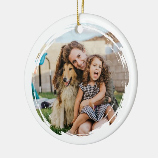Create Your Own 2 Photo Keramisch Ornament (Links)