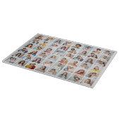 Create Your Own 48 Photo Collage Cutting Board Snijplank (Hoek)