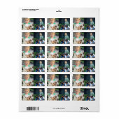 Create Your Own 4 Photo Collage Etiket (Full Sheet)