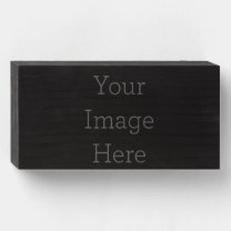 Create Your Own 8" X 4" Black Wood Sign