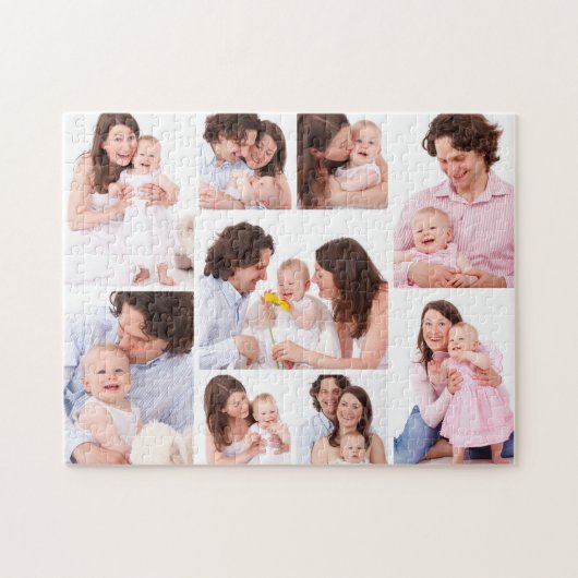 Create Your Own 9 Photo Collage Jigsaw Puzzle Legpuzzel (Horizontaal)