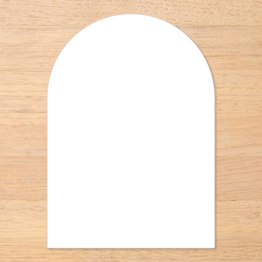 Create Your Own Acryl Uitnodigingen (Voorkant)