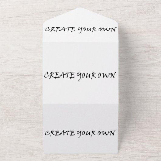 Create your own all in one uitnodiging (Buitenkant)