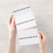 Create your own all in one uitnodiging (Afscheurbaar)