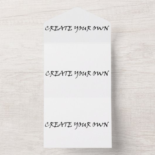 Create your own all in one uitnodiging (Binnen)