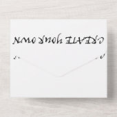 Create your own all in one uitnodiging (Achterkant)