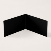 Create Your Own Black Custom Design Holiday Card (Inside)