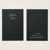 Create your own Black Jewelry Earring Display Card (Devant & derrière)