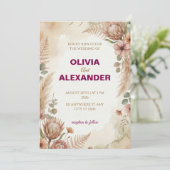 Create Your Own Bohemian Wedding Invitations (Debout devant)