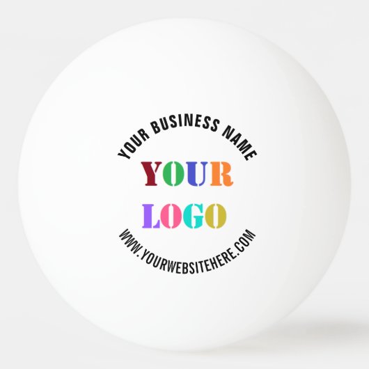 Create Your Own Branded Ping Pong Ball Example (Voorkant)